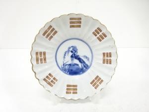 九谷焼　染付　中皿